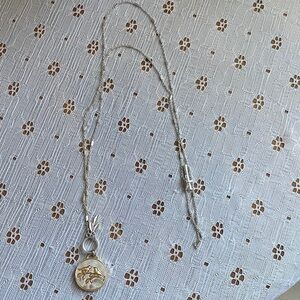 J-Jill Elegant Silver and Gold Pendant Necklace costume jewelry